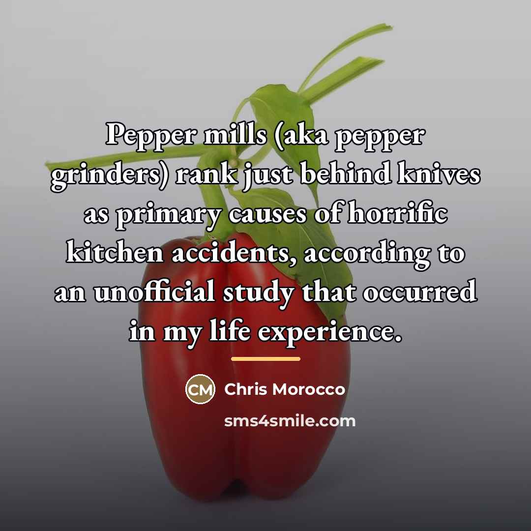 “Pepper mills (aka pepper grinders) rank just behind knives as…” quote by Chris Morocco