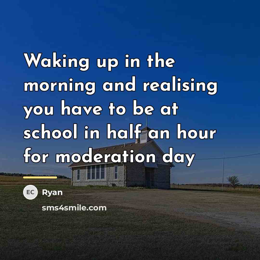 “Waking up in the morning and realising you have to…” quote by Ryan