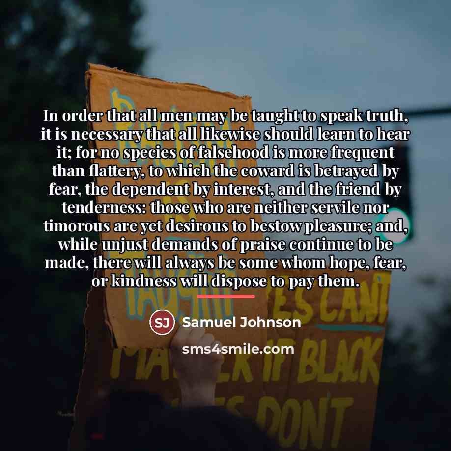 “In order that all men may be taught to speak…” quote by Samuel Johnson