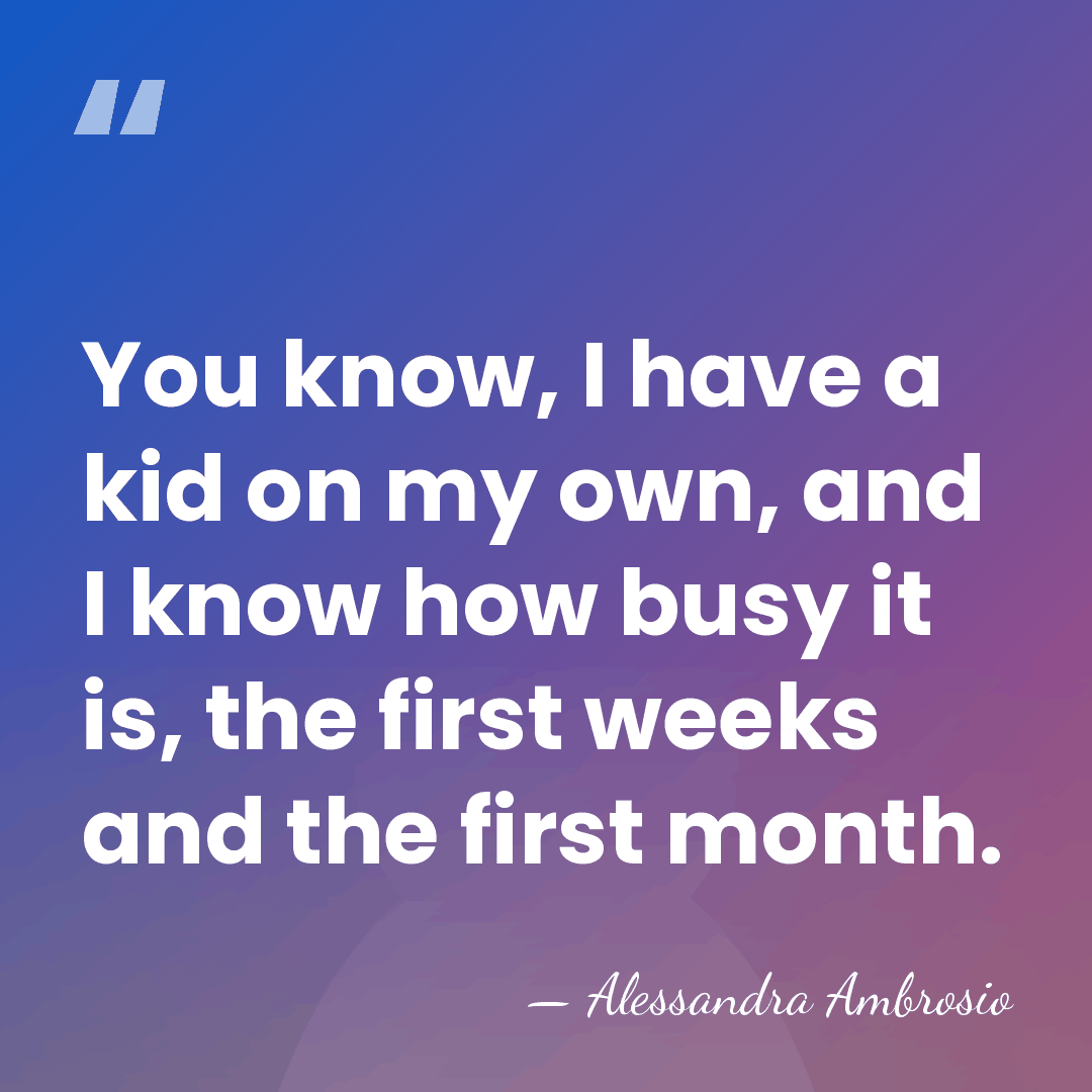 You know, I have a kid on my own, and I know&hellip; - Alessandra Ambrosio