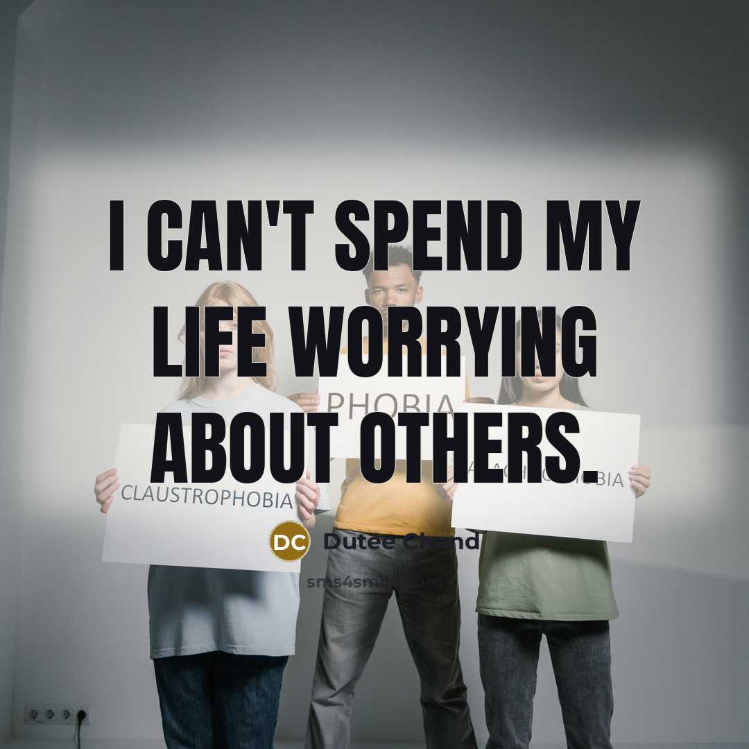 “I can't spend my life worrying about others.…” quote by Dutee Chand