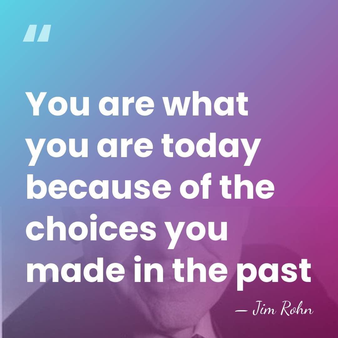 You are what you are today because of the choices you made&hellip; - Jim Rohn