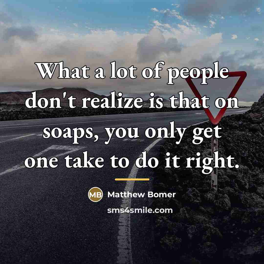 “What a lot of people don't realize is that on…” quote by Matthew Bomer