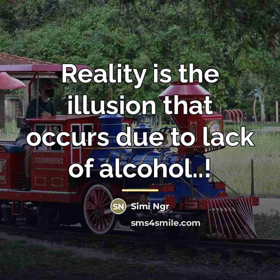 “Reality is the illusion that occurs due to lack of…” quote by Simi Ngr