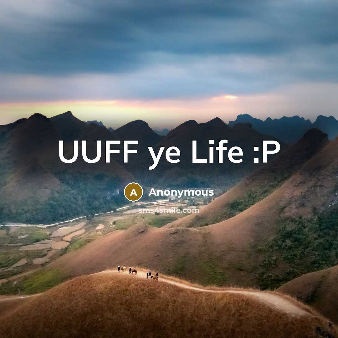 “UUFF ye Life :P…” quote by Anonymous