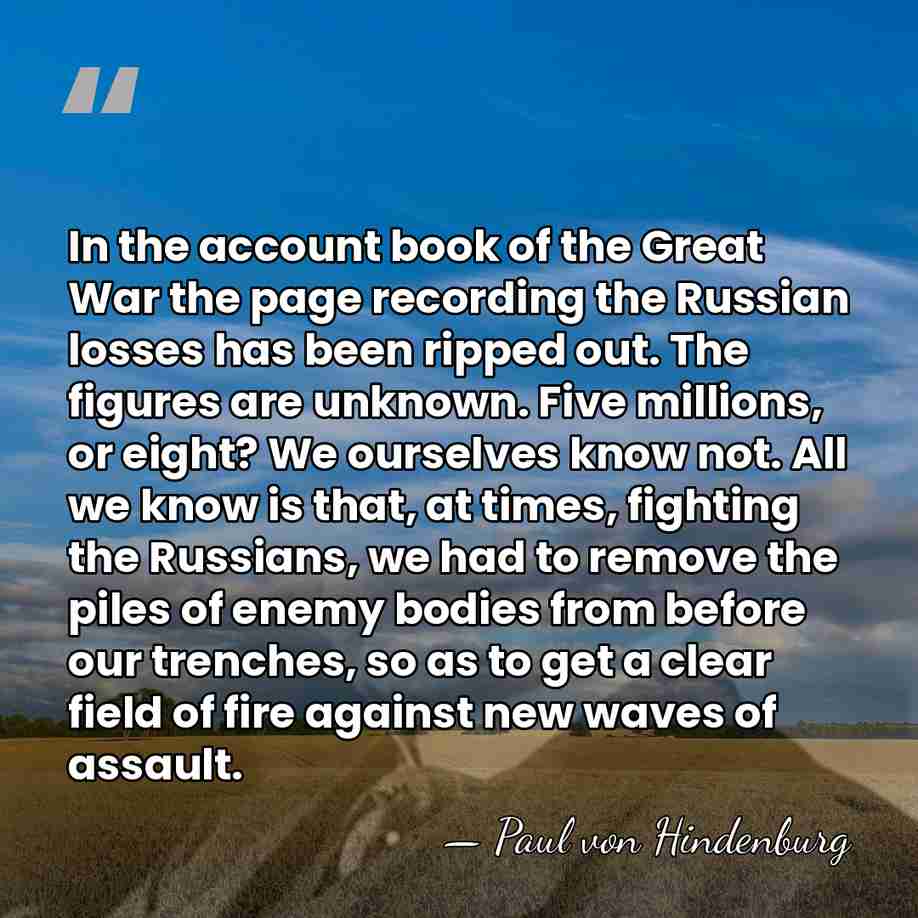 In the account book of the Great War the page recording the&hellip; - Paul von Hindenburg