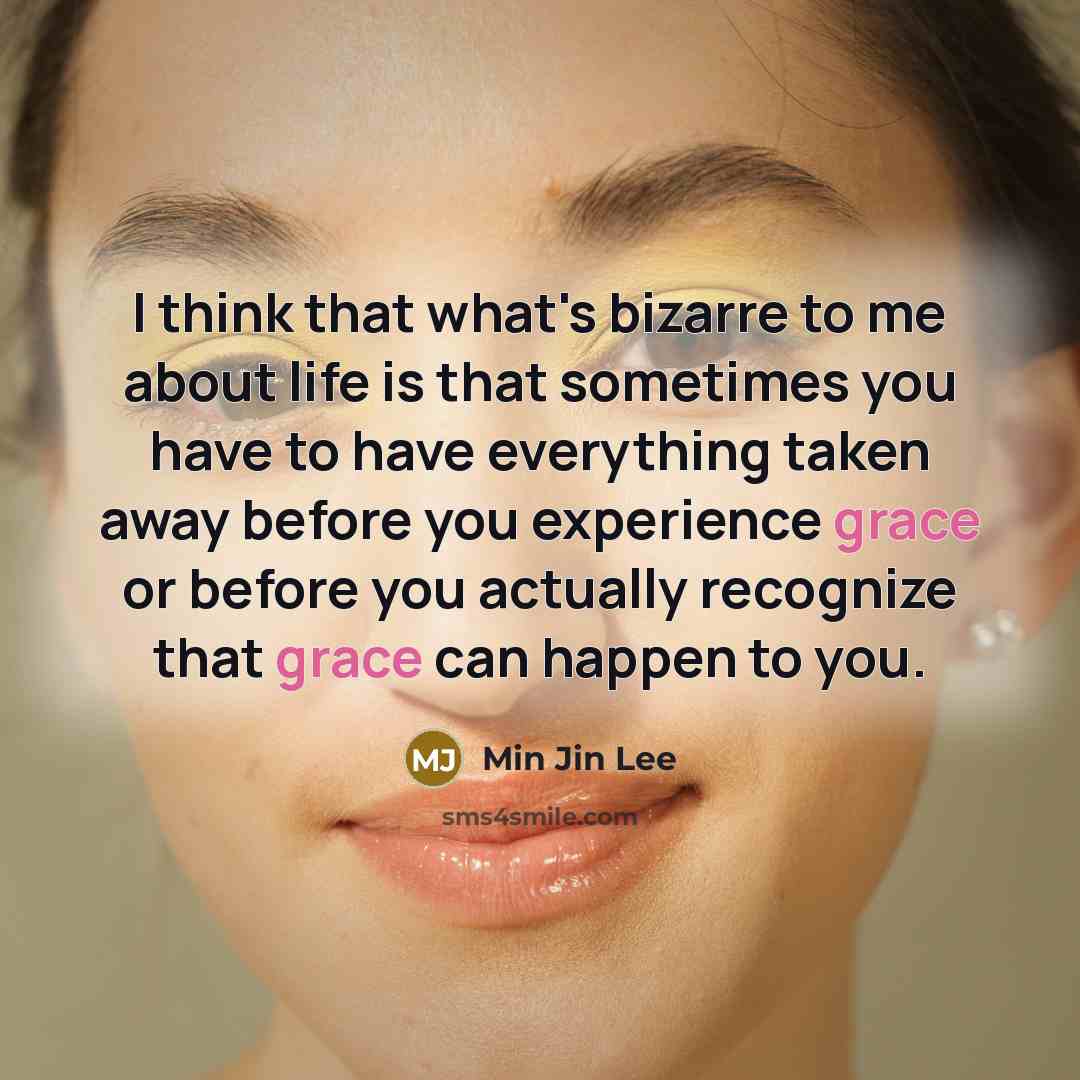 “I think that what's bizarre to me about life is…” quote by Min Jin Lee
