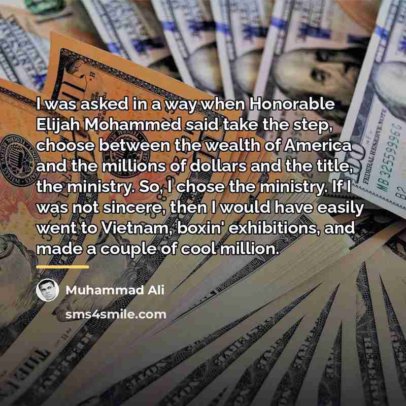 “I was asked in a way when Honorable Elijah Mohammed…” quote by Muhammad Ali