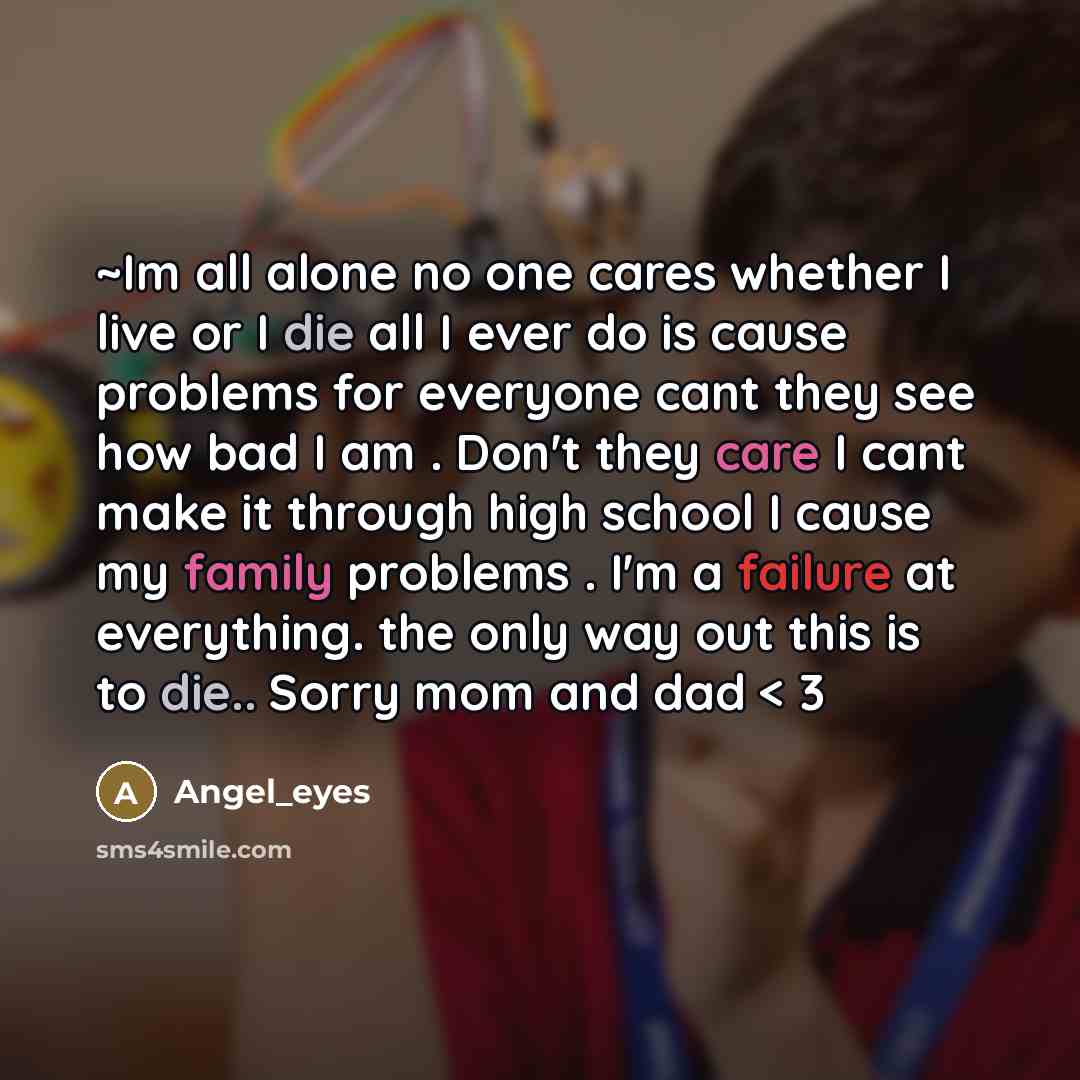 “~Im all alone no one cares whether I live or…” quote by Angel_eyes