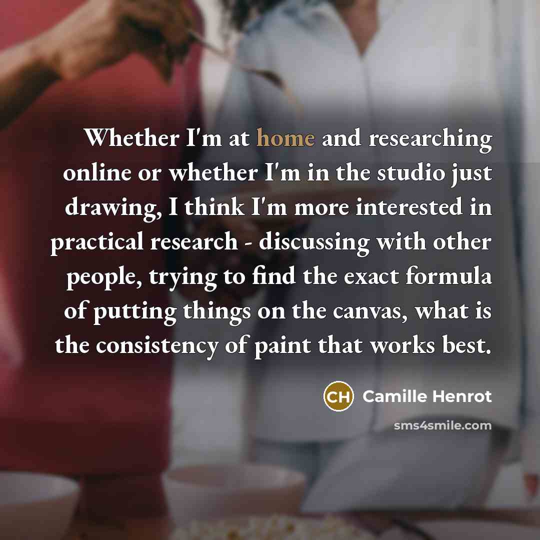 “Whether I'm at home and researching online or whether I'm…” quote by Camille Henrot