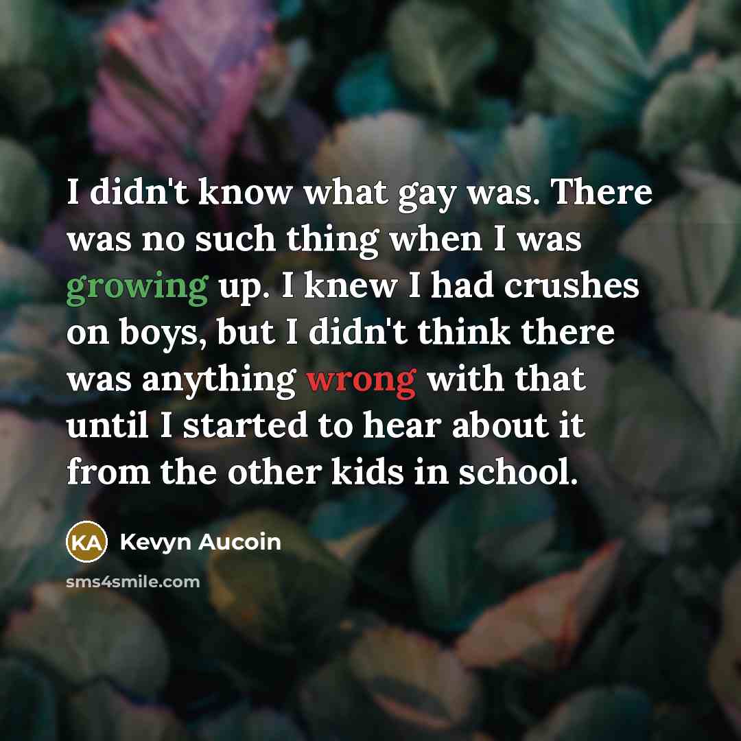 “I didn't know what gay was. There was no such…” quote by Kevyn Aucoin