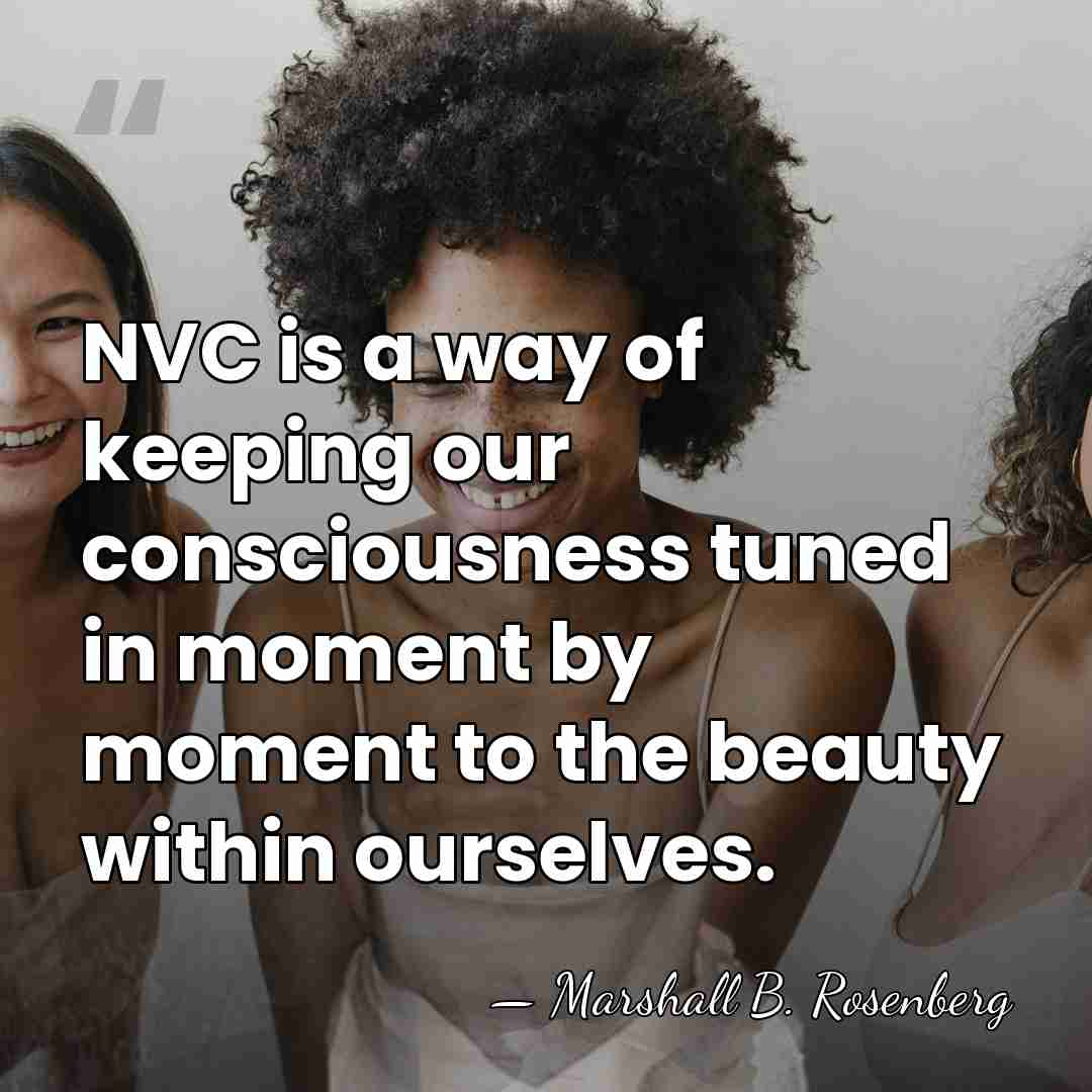 NVC is a way of keeping our consciousness tuned in moment by&hellip; - Marshall B. Rosenberg