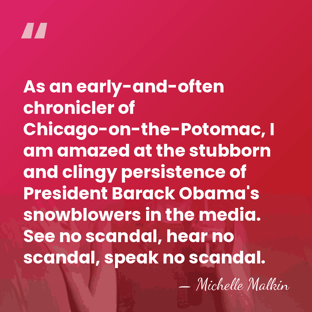 As an early-and-often chronicler of Chicago-on-the-Potomac, I am amazed at the stubborn&hellip; - Michelle Malkin