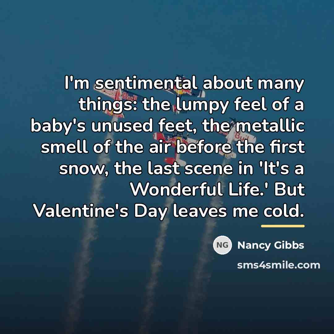 “I'm sentimental about many things: the lumpy feel of a…” quote by Nancy Gibbs