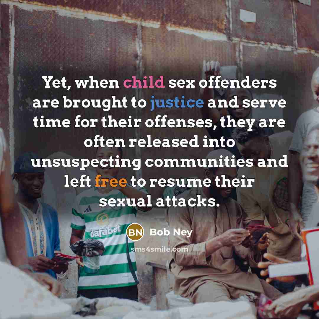 “Yet, when child sex offenders are brought to justice and…” quote by Bob Ney