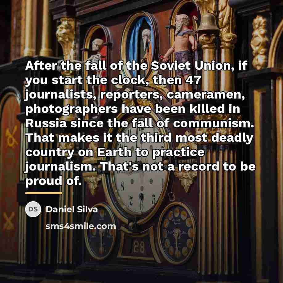 “After the fall of the Soviet Union, if you start…” quote by Daniel Silva