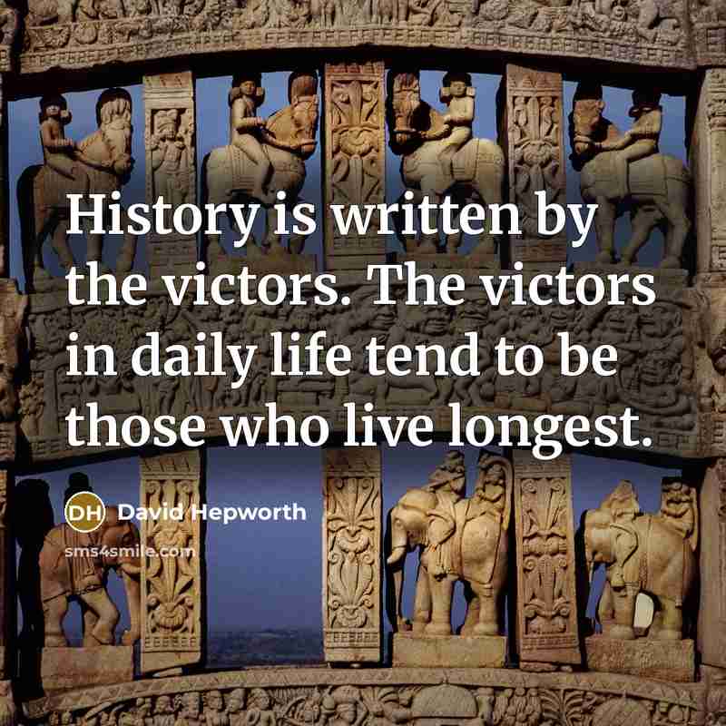 “History is written by the victors. The victors in daily…” quote by David Hepworth
