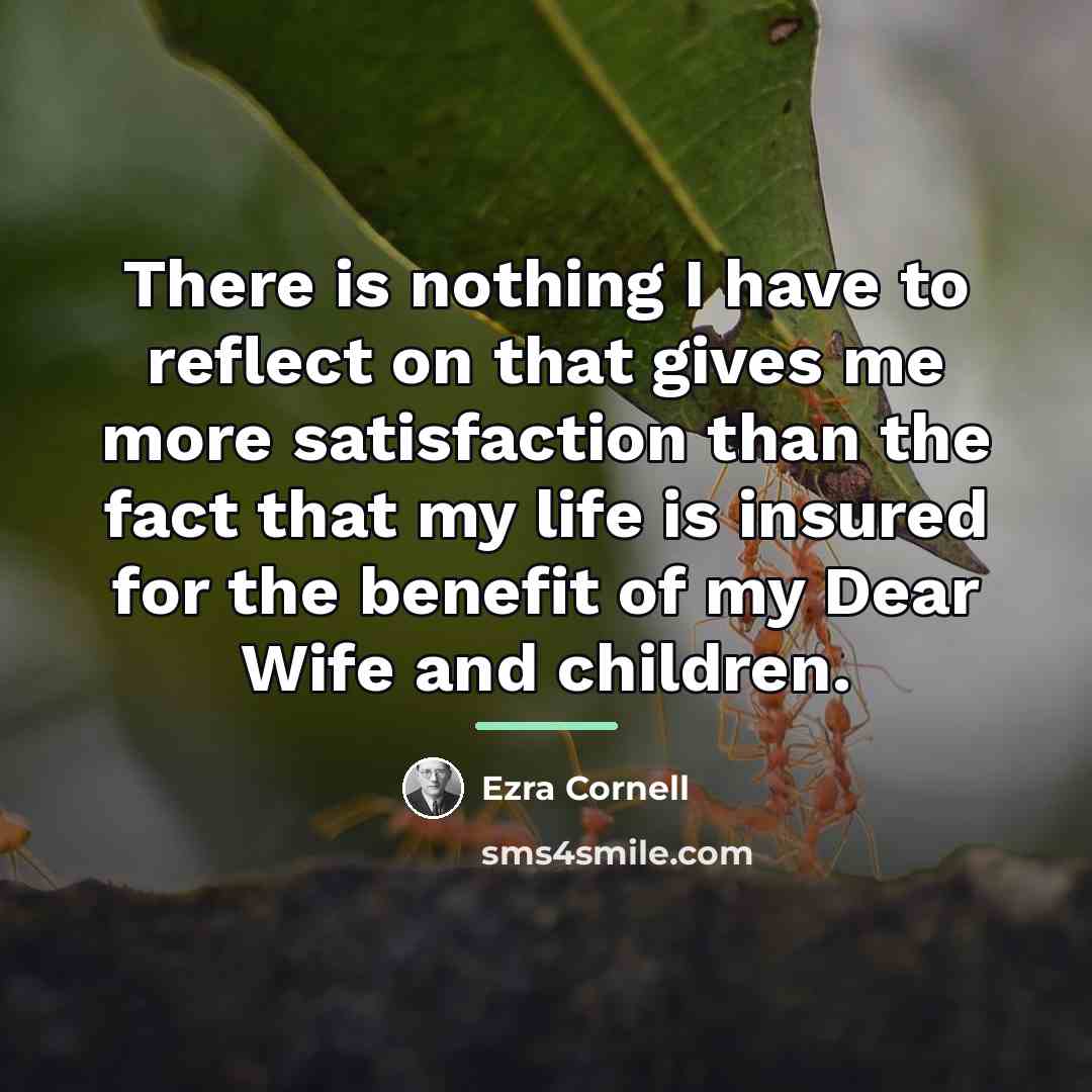 “There is nothing I have to reflect on that gives…” quote by Ezra Cornell