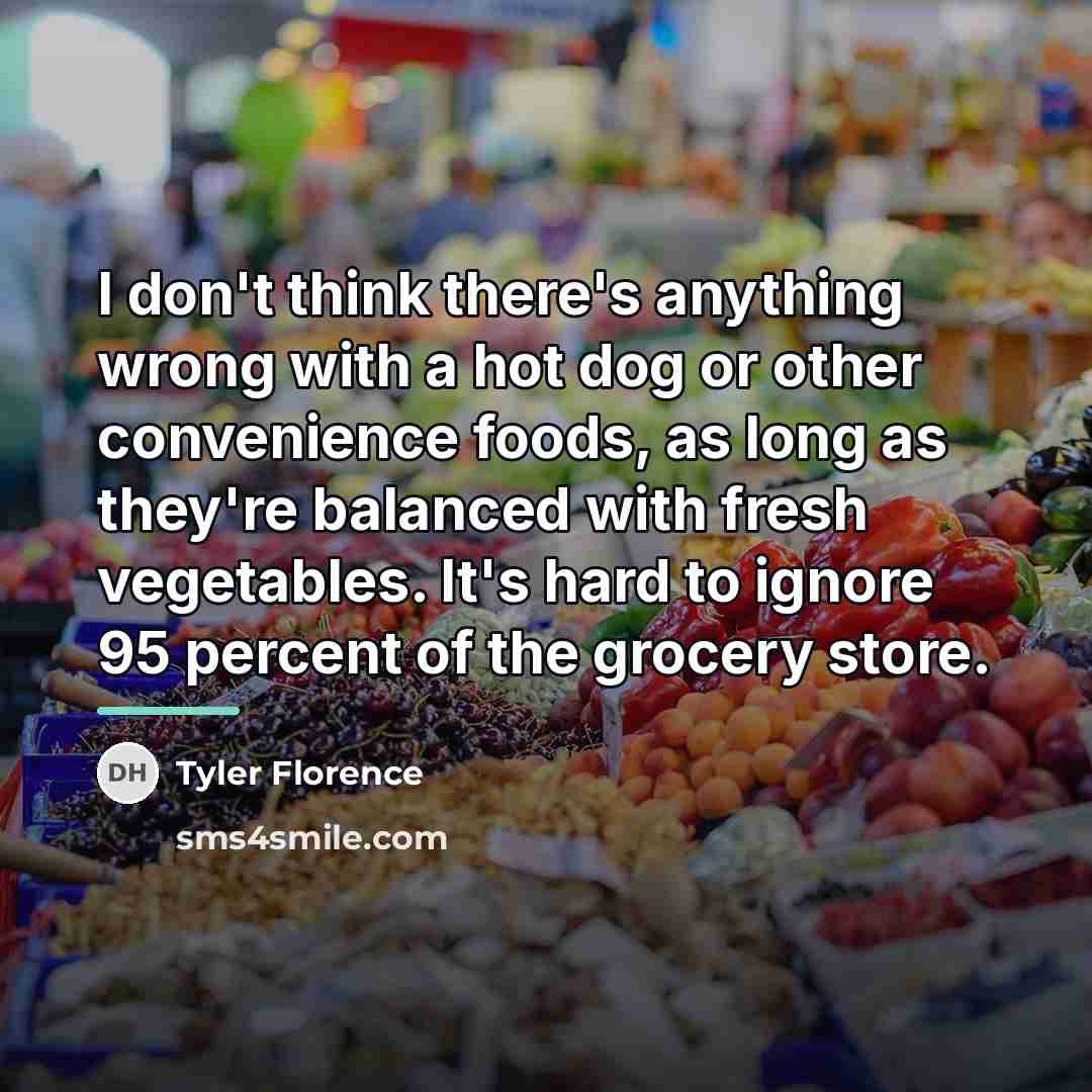 “I don't think there's anything wrong with a hot dog…” quote by Tyler Florence