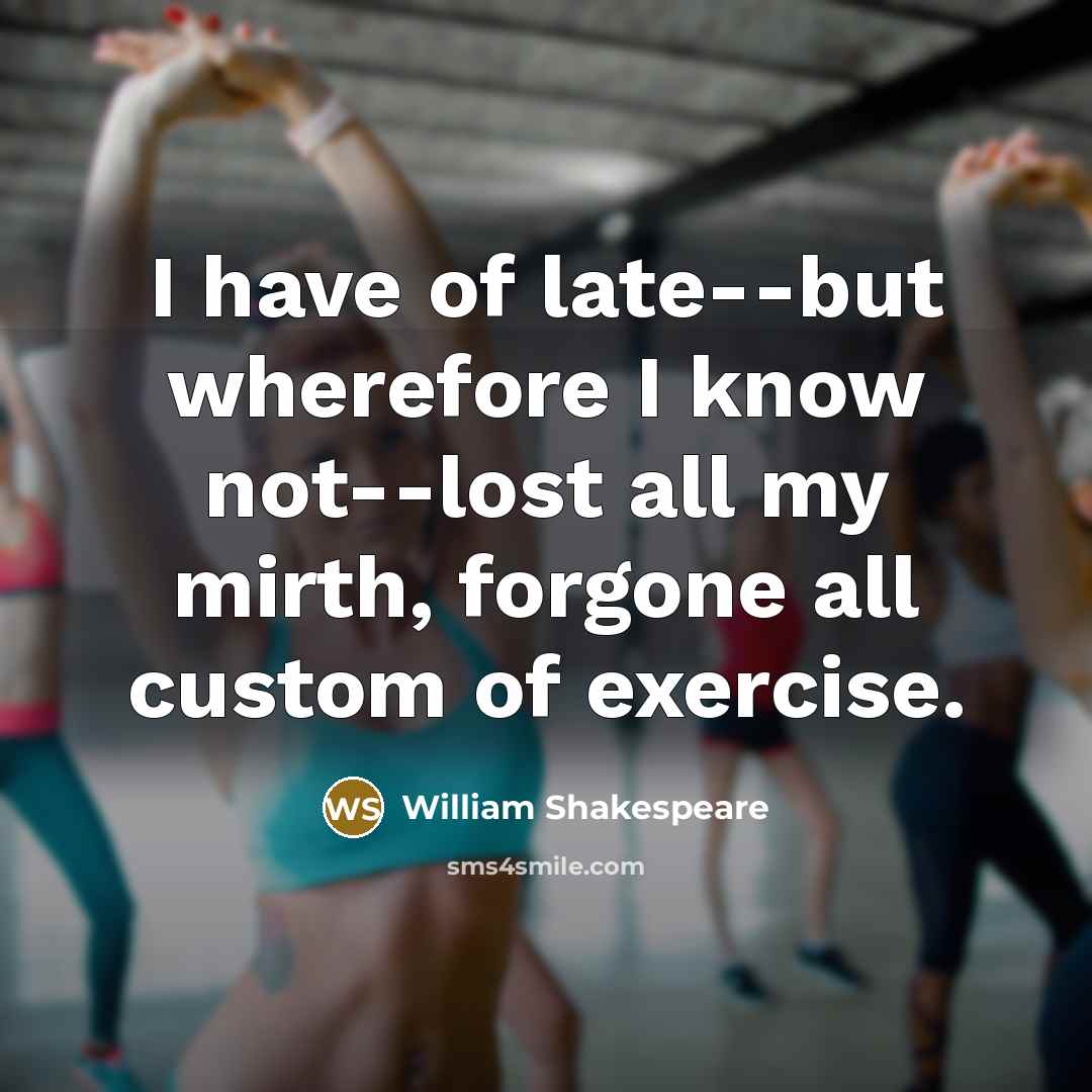 “I have of late--but wherefore I know not--lost all my…” quote by William Shakespeare