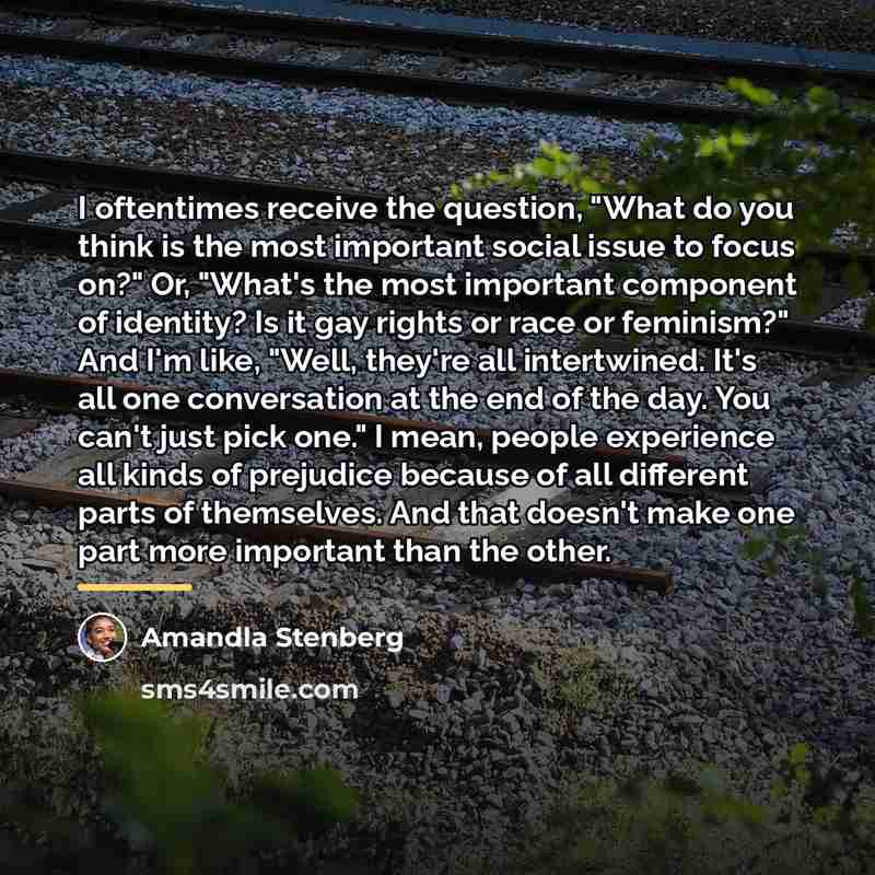 “I oftentimes receive the question, "What do you think is…” quote by Amandla Stenberg