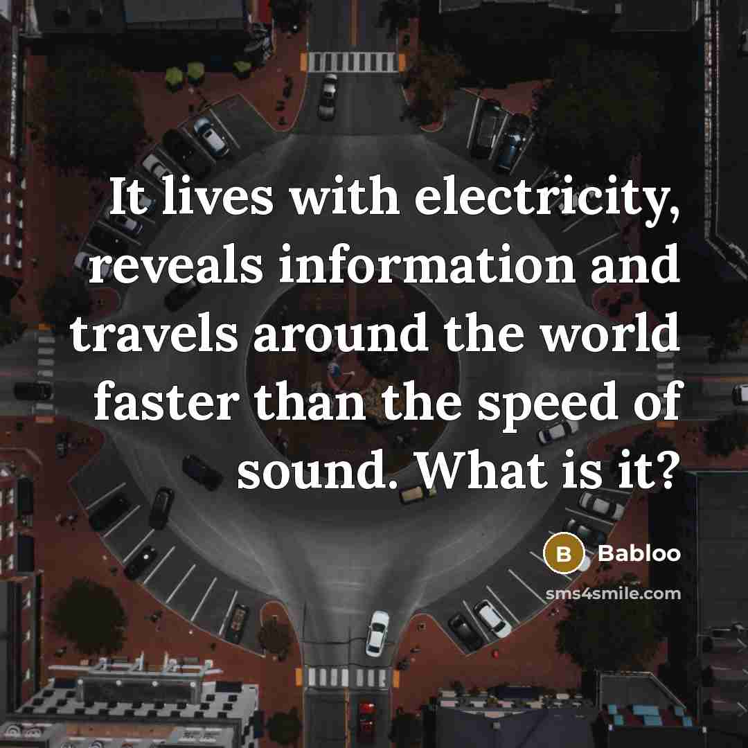 “It lives with electricity, reveals information and travels around the…” quote by Babloo
