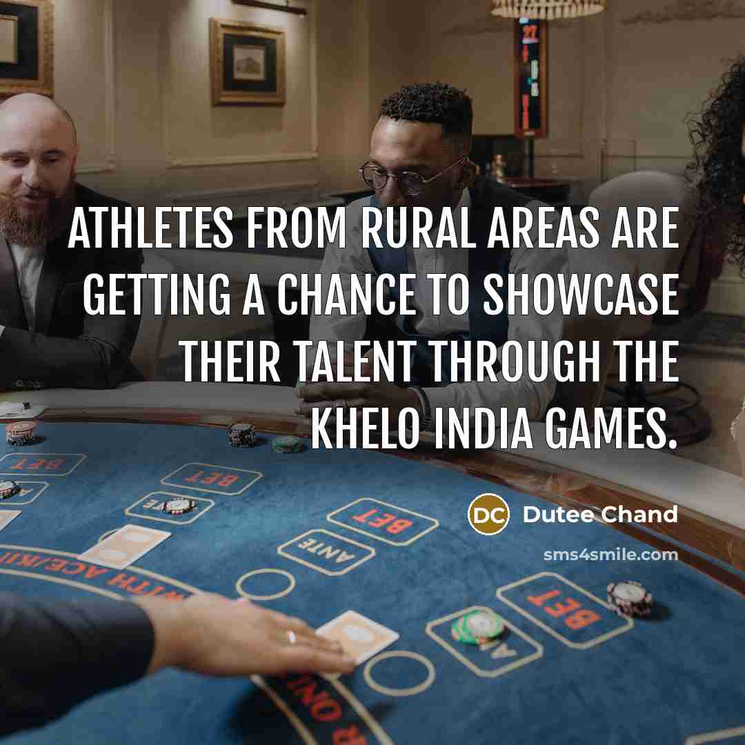 “Athletes from rural areas are getting a chance to showcase…” quote by Dutee Chand