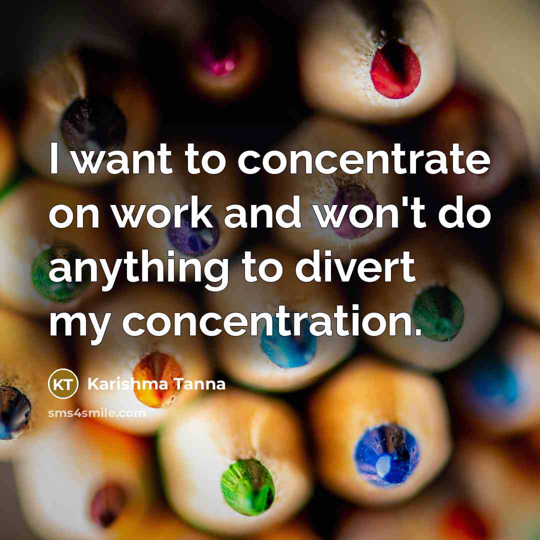 “I want to concentrate on work and won't do anything…” quote by Karishma Tanna