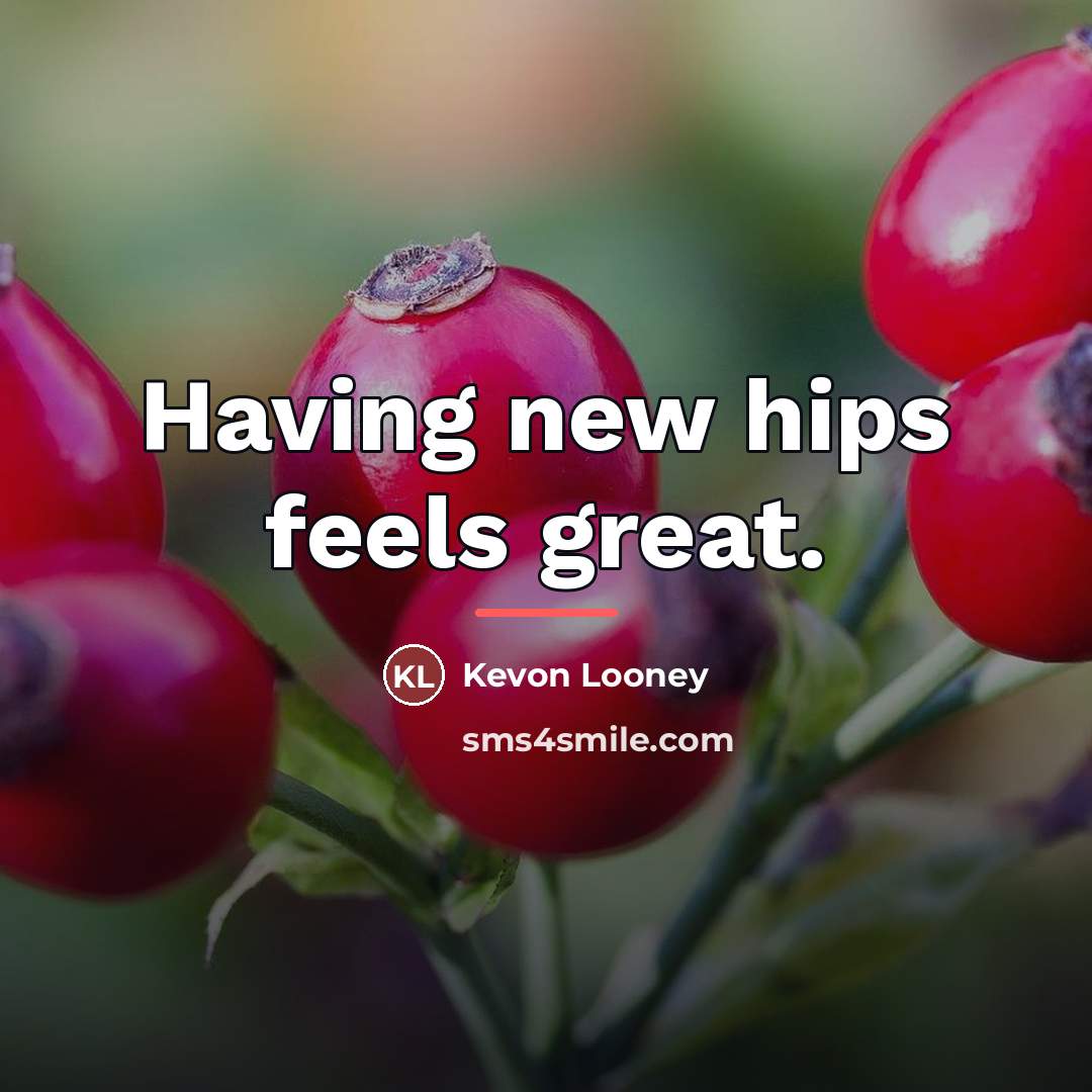 “Having new hips feels great.…” quote by Kevon Looney
