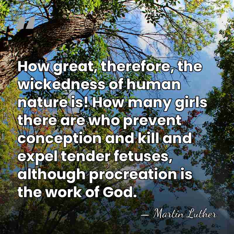How great, therefore, the wickedness of human nature is! How many girls&hellip; - Martin Luther