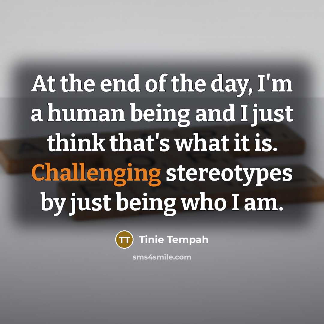 “At the end of the day, I'm a human being…” quote by Tinie Tempah