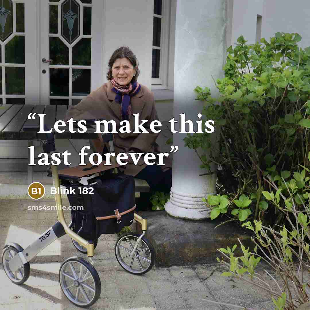 “Lets make this last forever” quote by Blink 182