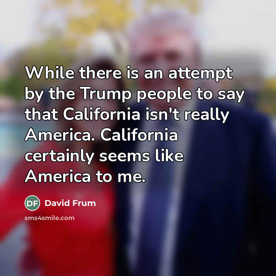 “While there is an attempt by the Trump people to…” quote by David Frum