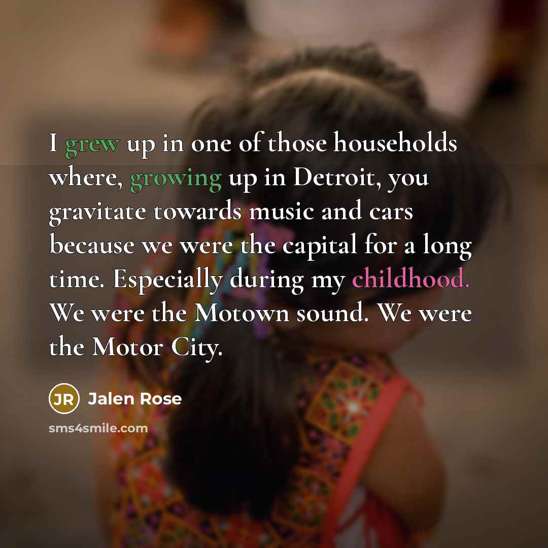 “I grew up in one of those households where, growing…” quote by Jalen Rose