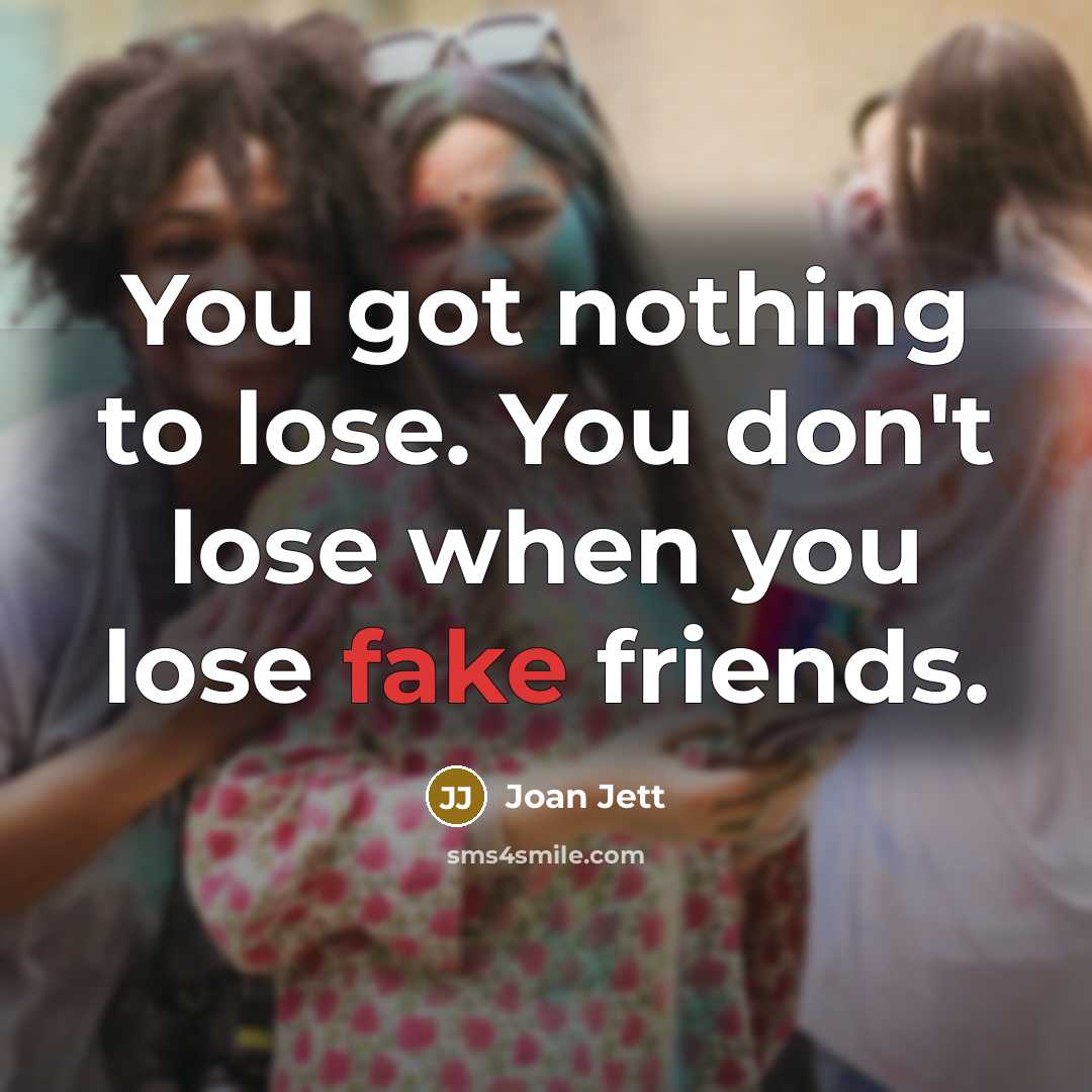 “You got nothing to lose. You don't lose when you…” quote by Joan Jett