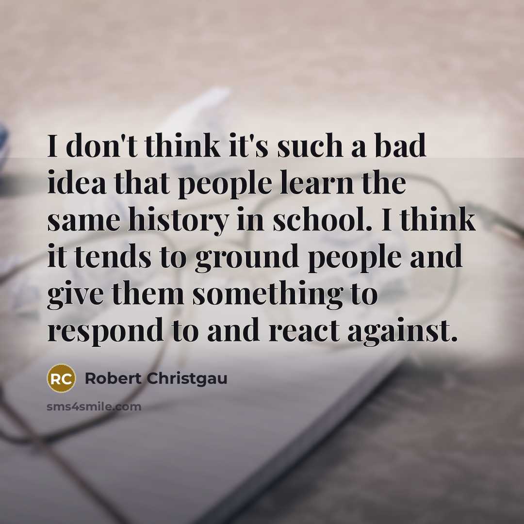 “I don't think it's such a bad idea that people…” quote by Robert Christgau