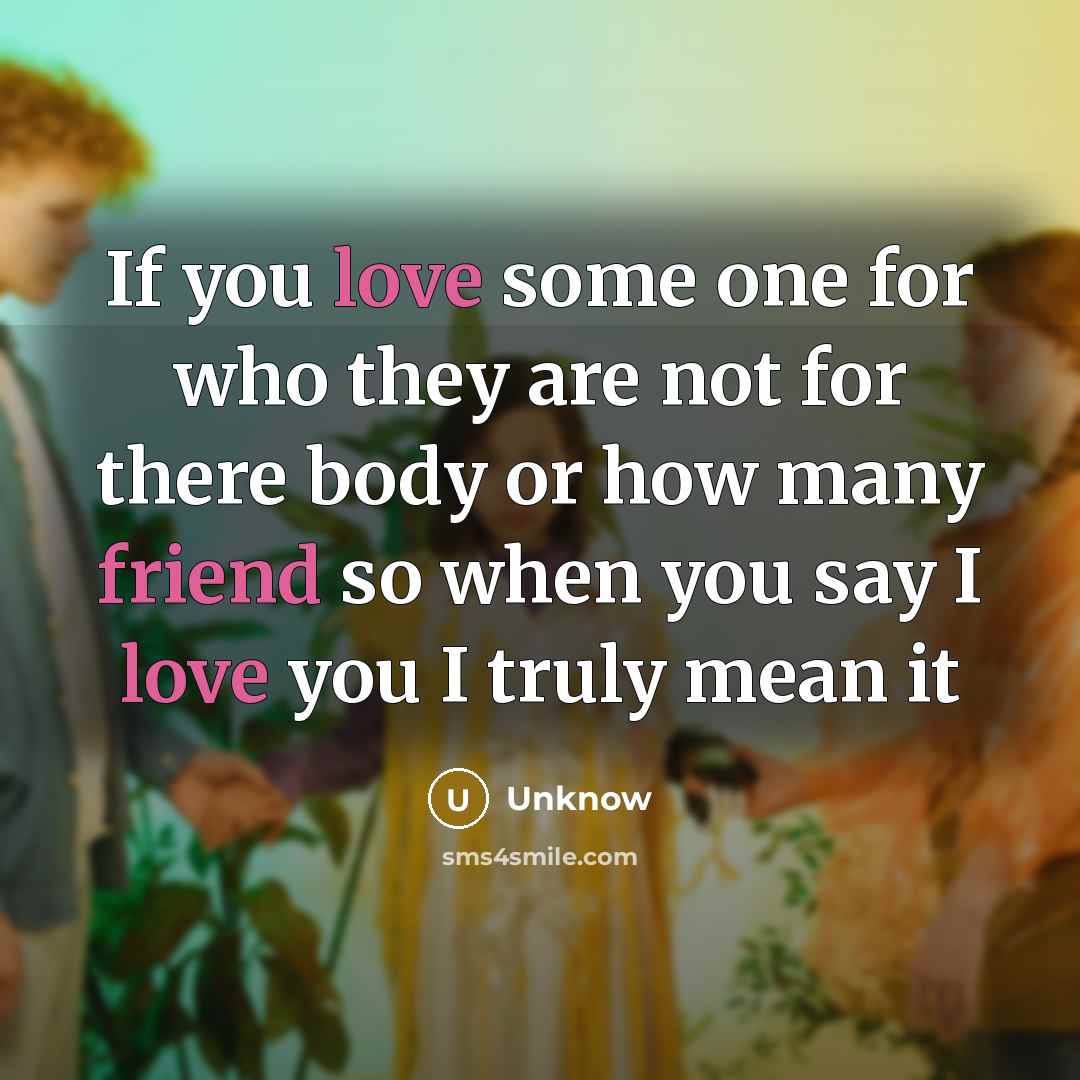 “If you love some one for who they are not…” quote by Unknow