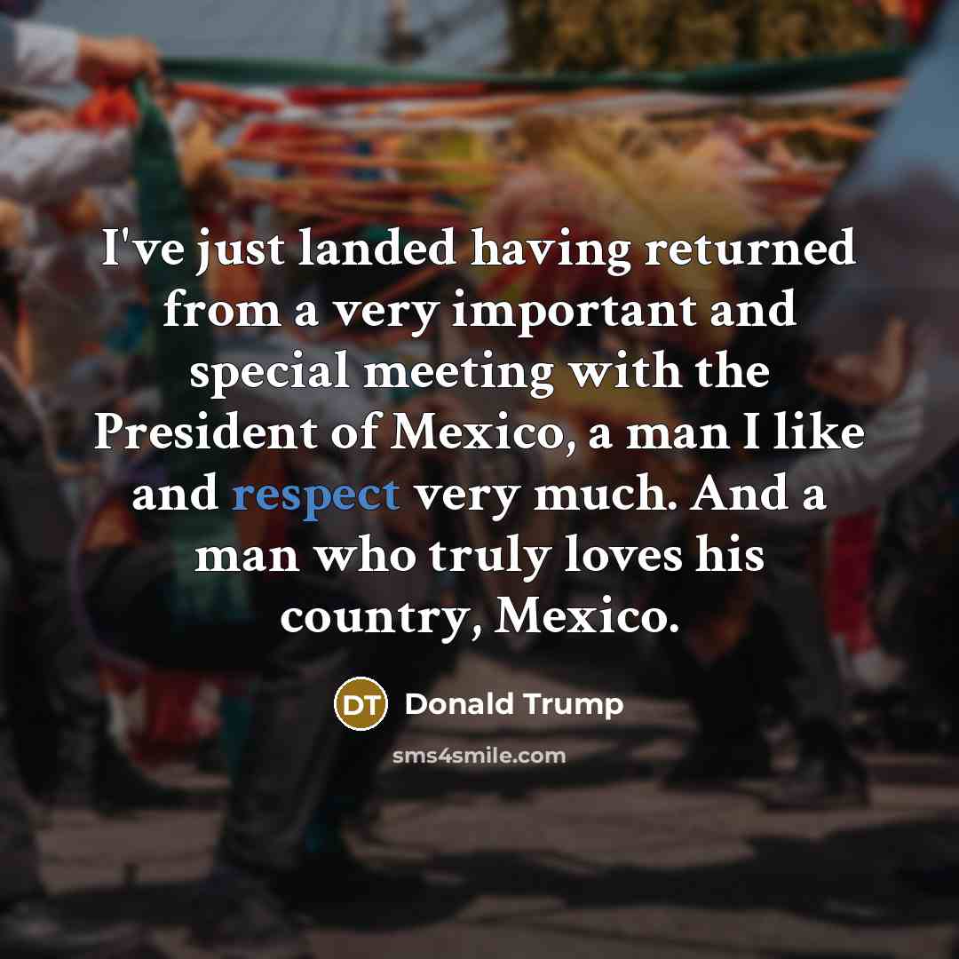 “I've just landed having returned from a very important and…” quote by Donald Trump