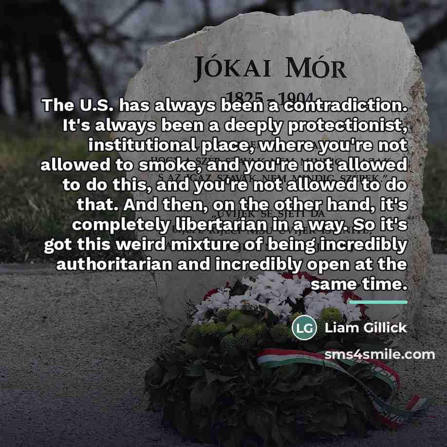 “The U.S. has always been a contradiction. It's always been…” quote by Liam Gillick