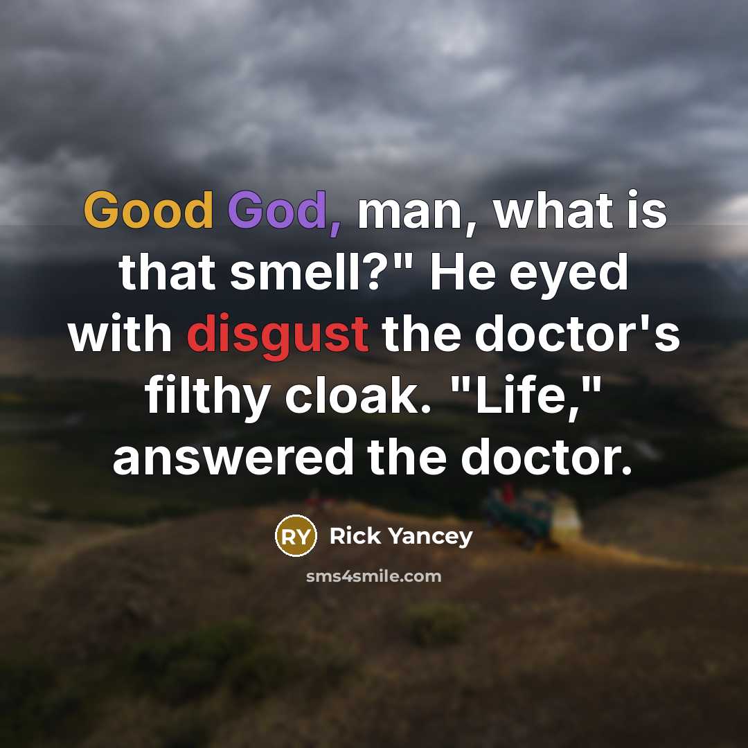 “Good God, man, what is that smell?" He eyed with…” quote by Rick Yancey