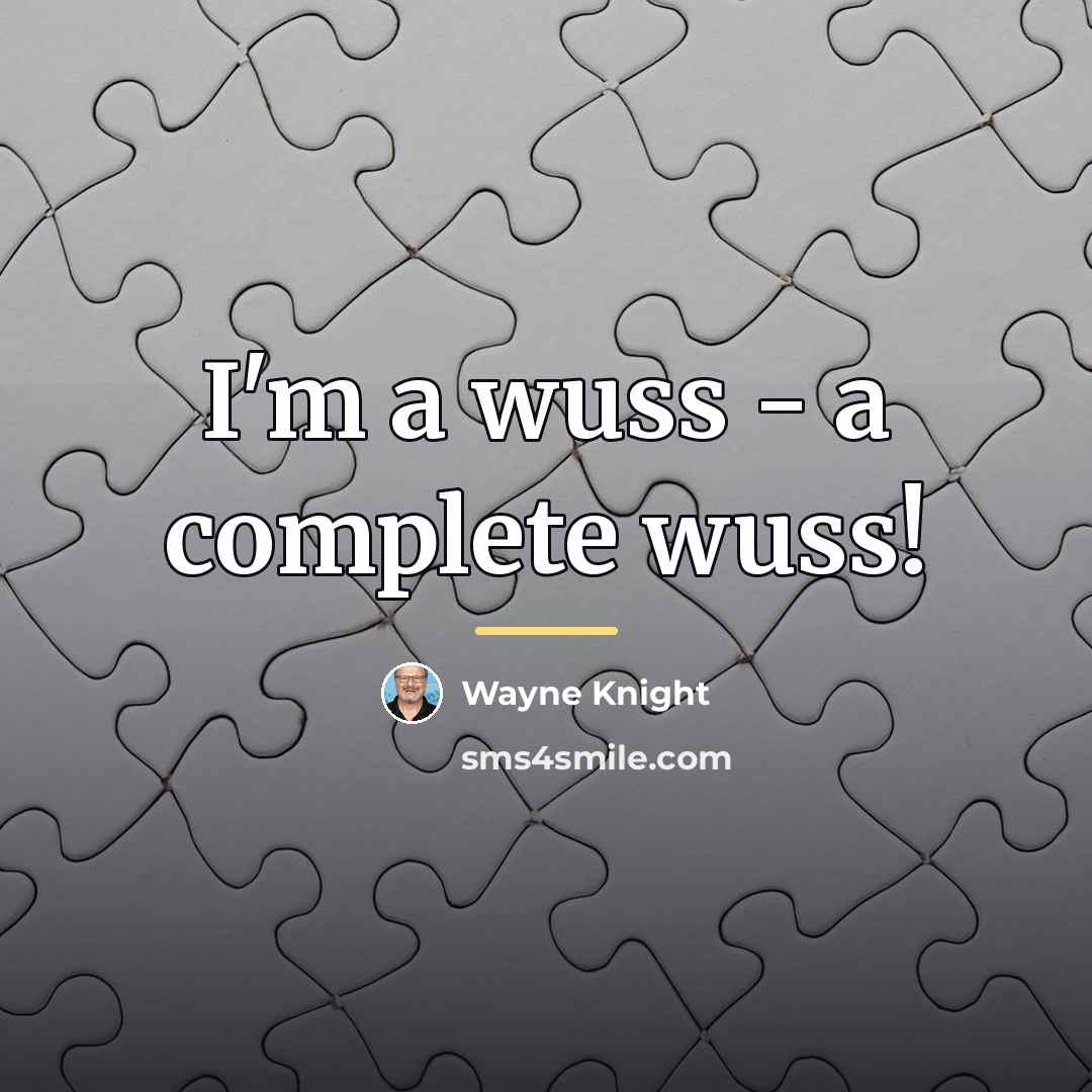 “I'm a wuss - a complete wuss!…” quote by Wayne Knight