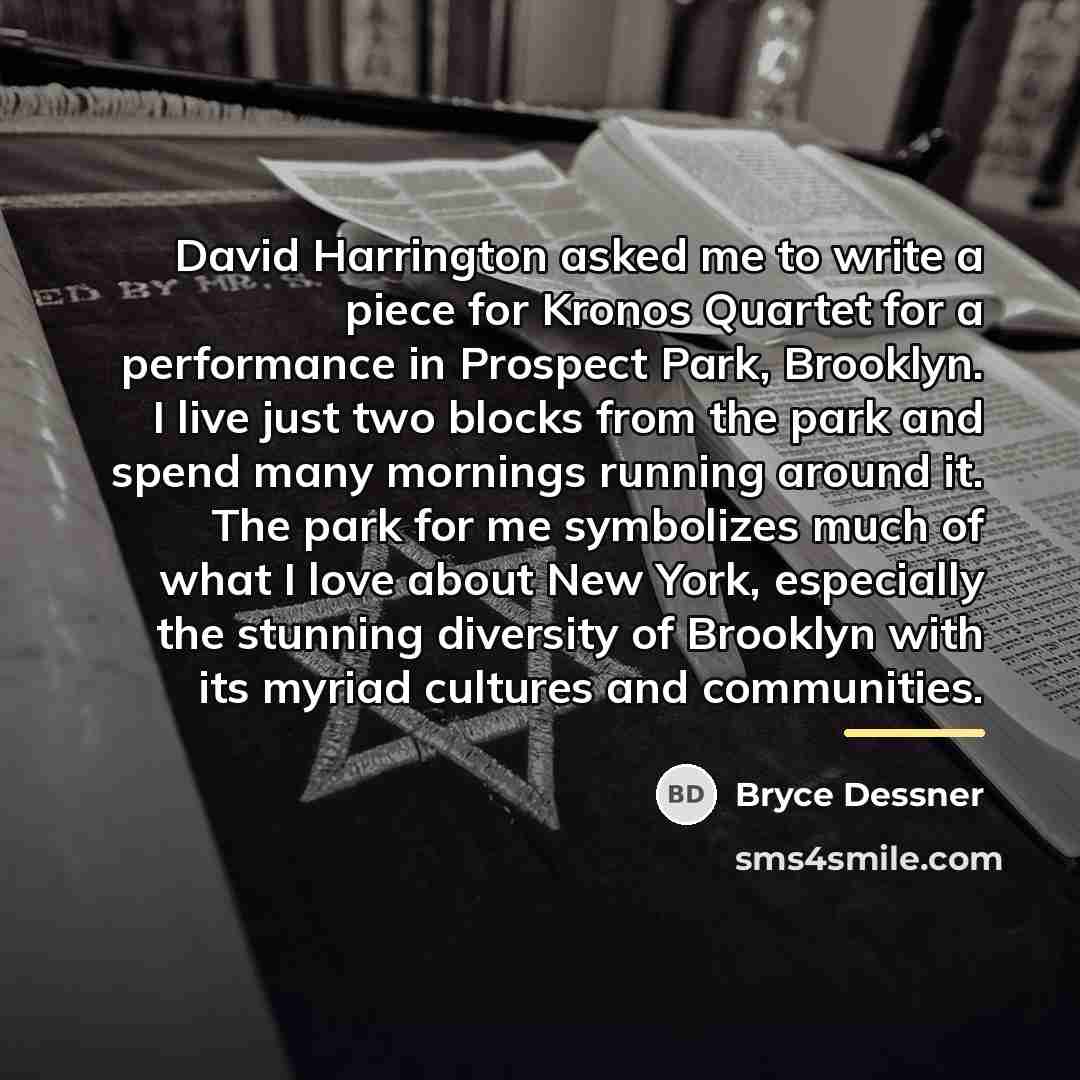 “David Harrington asked me to write a piece for Kronos…” quote by Bryce Dessner
