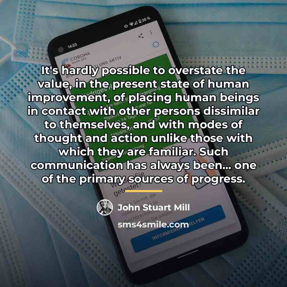 “It's hardly possible to overstate the value, in the present…” quote by John Stuart Mill