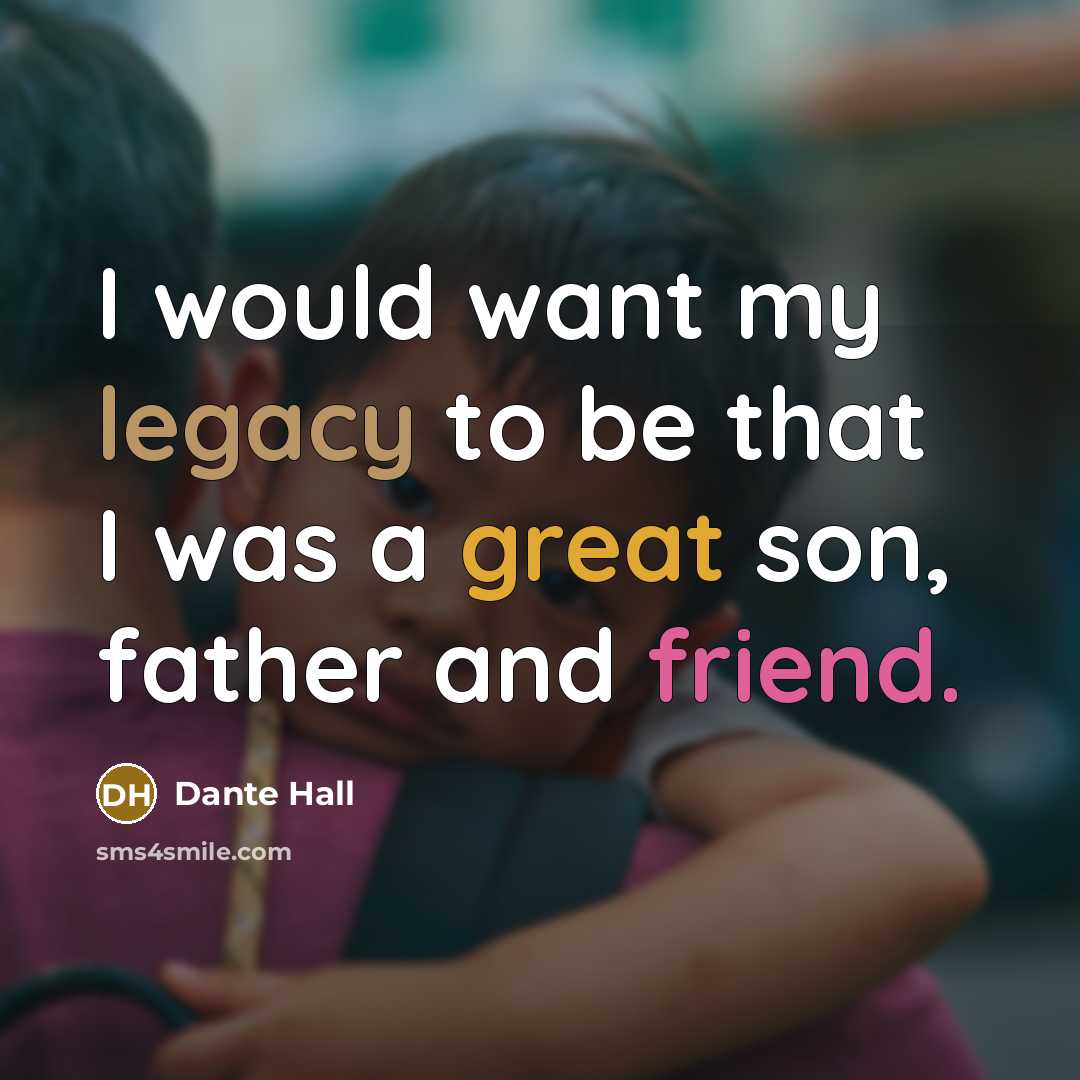 “I would want my legacy to be that I was…” quote by Dante Hall