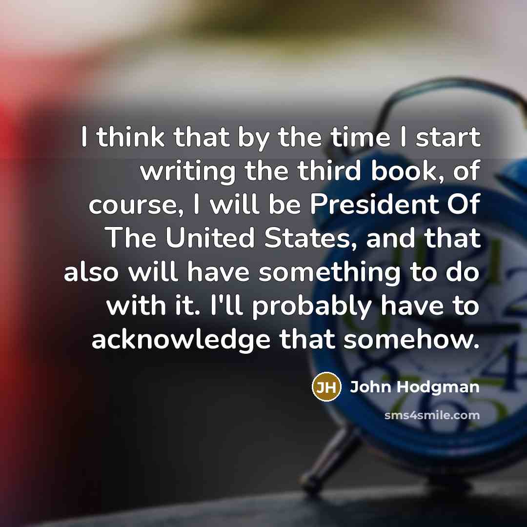 “I think that by the time I start writing the…” quote by John Hodgman