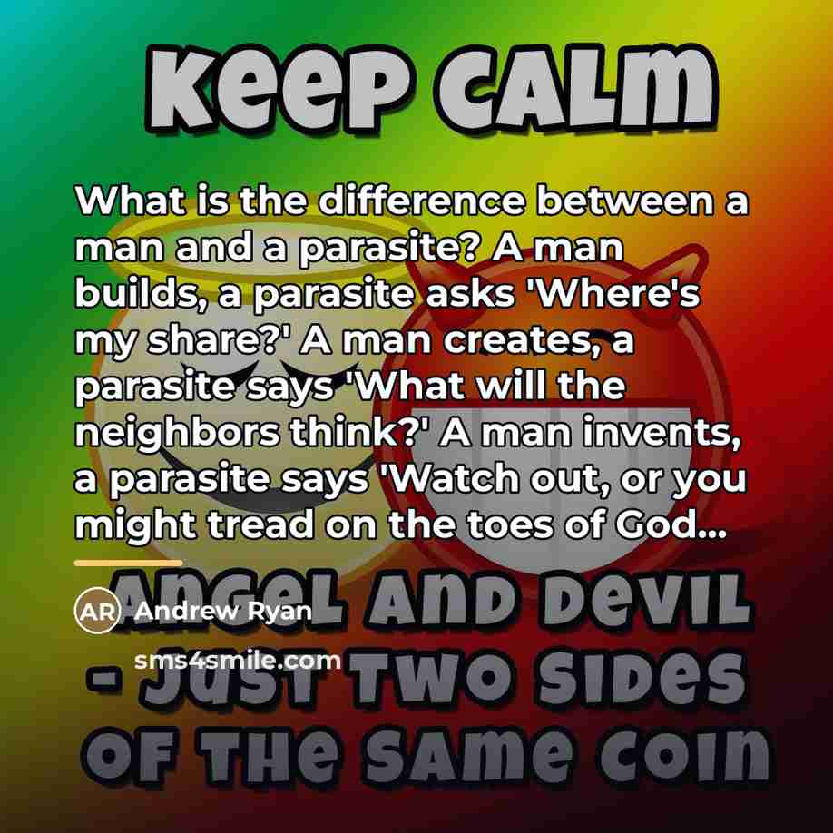 “What is the difference between a man and a parasite?…” quote by Andrew Ryan