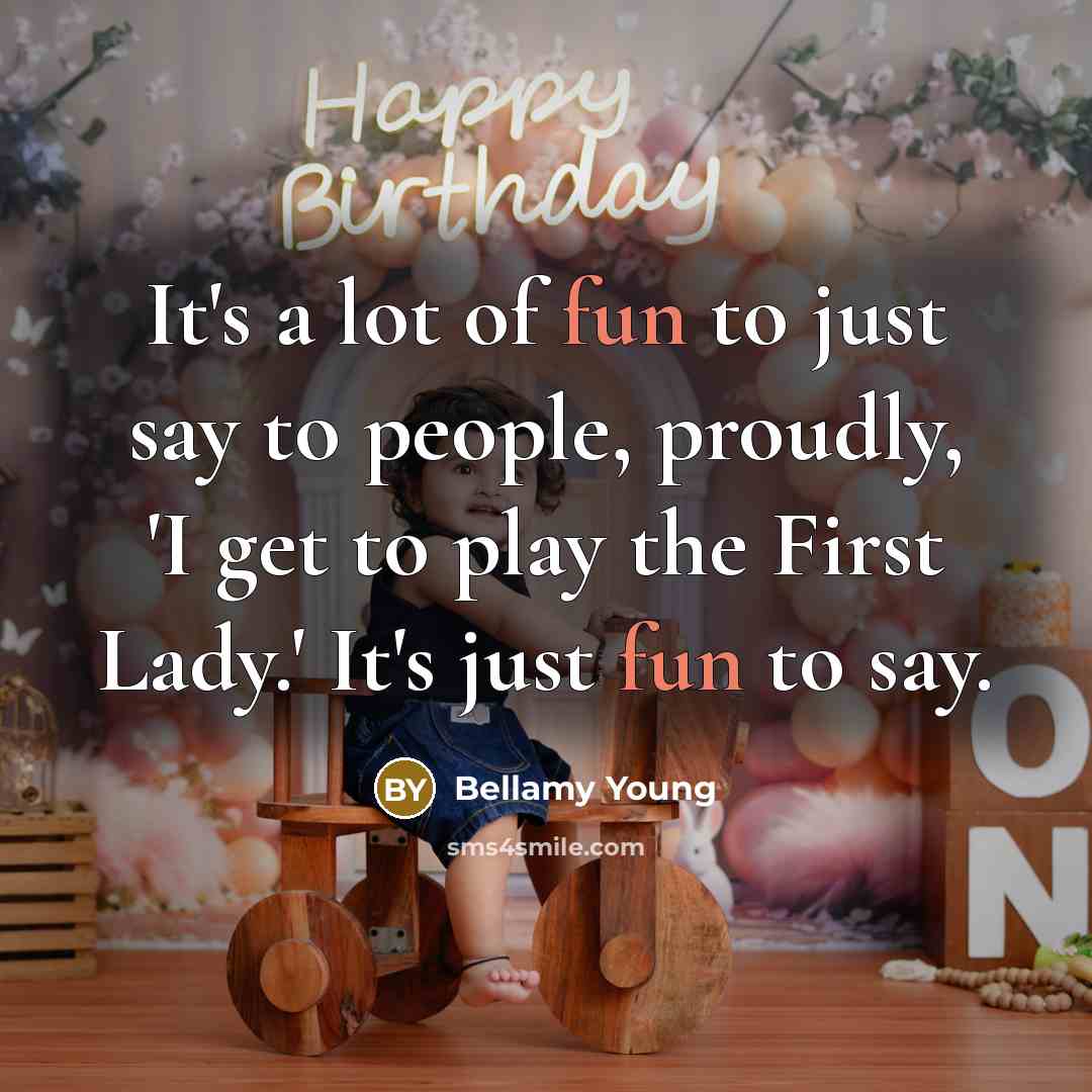 “It's a lot of fun to just say to people,…” quote by Bellamy Young