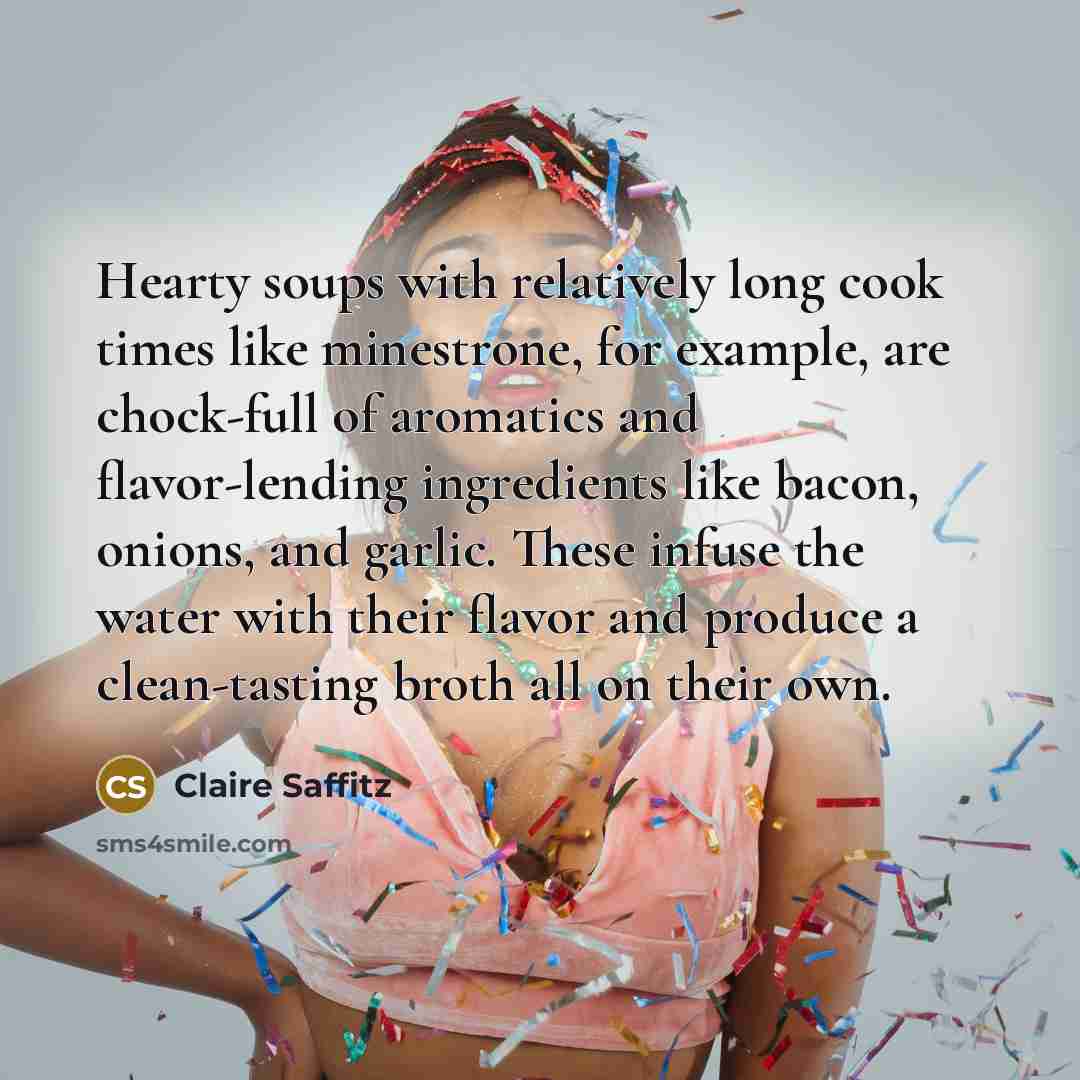“Hearty soups with relatively long cook times like minestrone, for…” quote by Claire Saffitz
