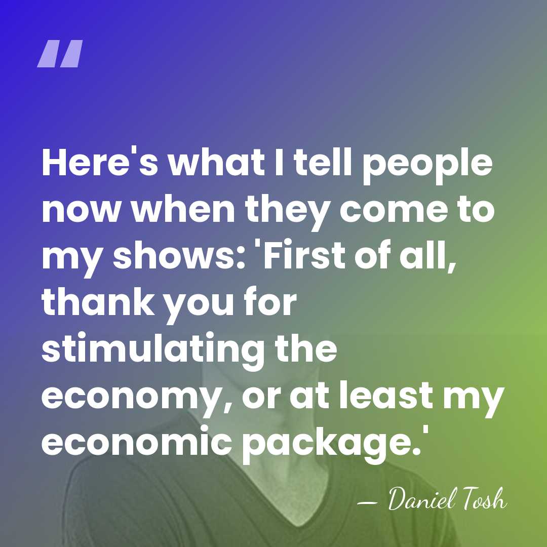 Here's what I tell people now when they come to my shows:&hellip; - Daniel Tosh