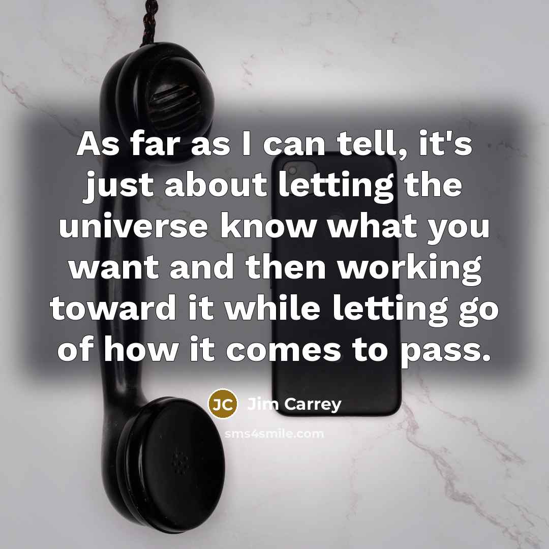 “As far as I can tell, it's just about letting…” quote by Jim Carrey